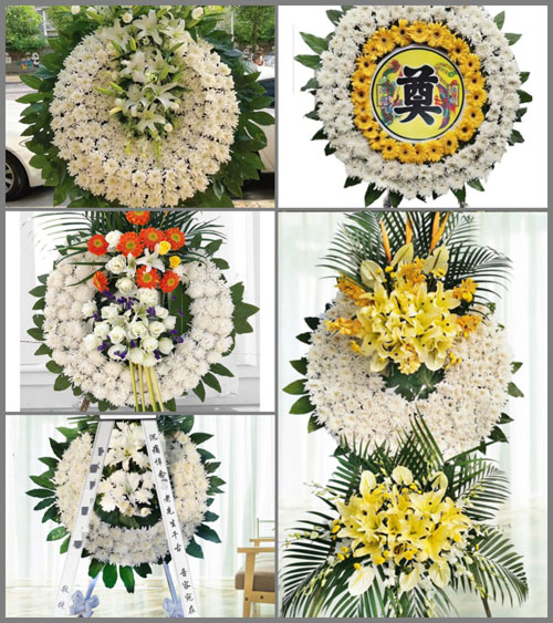 江苏苏州吴中区越溪街道旺山村花圈速递